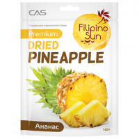 Ананас FILIPINO SUN сушеный, 100 г, пакет, 4809012888844