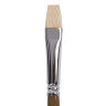 Кисть художественная профессиональная BRAUBERG ART CLASSIC, щетина, плоская, № 10, длинная ручка, 200717 по низкой цене оптом 