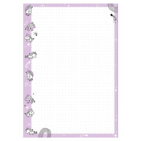 Сменный блок к тетради на кольцах А5, 50 л. В ТОЧКУ, АЛЬТ, Бежевый, "Единороги", 7-50-471/08 по низкой цене оптом 