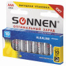 Батарейки КОМПЛЕКТ 10 шт, SONNEN Alkaline, AAA (LR03, 24А), алкалиновые, мизинчиковые, в коробке, 451089 по низкой цене оптом Краснодар, Москва, Уфа, Казань, Барнаул, Владивосток, Хабаровск, Сахалин, Красноярск, Екатеренбург, 