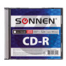 Диск CD-R SONNEN, 700 Mb, 52x, Slim Case (1 штука), 512572 по низкой цене оптом Краснодар, Москва, Уфа, Казань, Барнаул, Владивосток, Хабаровск, Сахалин, Красноярск, Екатеренбург, 