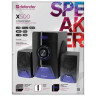 Колонки компьютерные DEFENDER X500, 2.1, 50 Вт, Bluetooth, FM-тюнер, пластик/дерево, черные, 65526 по низкой цене оптом 