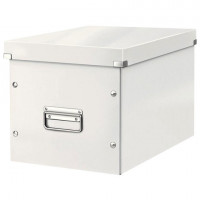 Короб архивный LEITZ "Click & Store" L, 310х320х360 мм, ламинированный картон, разборный, белый, 61080001