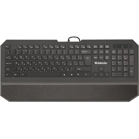 Клавиатура проводная DEFENDER Oscar SM-600 Pro, USB, 104 клавиши + 12 дополнительных клавиш, мультимедийная, черная, 45602 по низкой цене оптом Краснодар, Москва, Уфа, Казань, Барнаул, Владивосток, Хабаровск, Сахалин, Красноярск, Екатеренбург, 