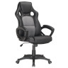 Кресло компьютерное BRABIX "Rider Plus EX-544" КОМФОРТ, экокожа, черное/серое, 531582 по низкой цене оптом 