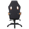 Кресло компьютерное BRABIX "Techno Pro GM-003", ткань, черное/серое, вставки оранжевые, 531813 по низкой цене оптом 