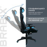 Кресло компьютерное BRABIX "GT Master GM-110", две подушки, экокожа, черное/голубое, 531928 по низкой цене оптом 