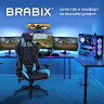 Кресло компьютерное BRABIX "GT Master GM-110", две подушки, экокожа, черное/голубое, 531928 по низкой цене оптом 