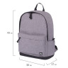 Рюкзак BRAUBERG универсальный, сити-формат, "Grey Melange", с защитой от влаги, 43х30х17 см, 228842 по низкой цене оптом 
