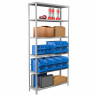 Стеллаж металлический BRABIX "MS 220/40-6", 2200*1000*400 мм, 6 полок, 291374 по низкой цене оптом 