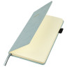Блокнот А5 138x213мм BRAUBERG Velvet, резинка, держатель, 80л, клетка, серо-голубой, 116241 по низкой цене оптом 