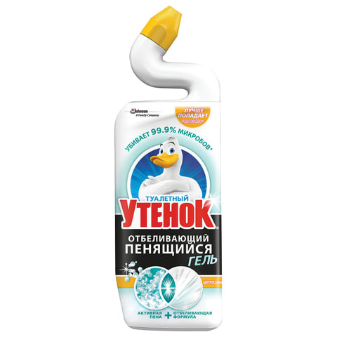 Средство для уборки туалета 750 мл, ТУАЛЕТНЫЙ УТЕНОК, отбеливающий пенящийся гель, "Цитрус", 689083 по низкой цене оптом 