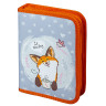 Пенал ПИФАГОР, 1 отделения, 2 откидные планки, полиэстер, 20х14 см, "Cute fox", 271018 по низкой цене оптом 