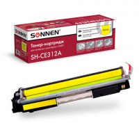 Картридж лазерный SONNEN (SH-CE312A) для HP CLJ CP1025 ВЫСШЕЕ КАЧЕСТВО, желтый, 1000 страниц, 363964
