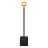 Лопата совковая FISKARS Solid, D-образная ручка, высота 127 см, стальной черенок, 1026685 по низкой цене оптом Краснодар, Москва, Уфа, Казань, Барнаул, Владивосток, Хабаровск, Сахалин, Красноярск, Екатеренбург, 