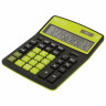 Калькулятор настольный BRAUBERG EXTRA COLOR-12-BKLG (206x155 мм), 12 разрядов, двойное питание, ЧЕРНО-САЛАТОВЫЙ, 250477 по низкой цене оптом 