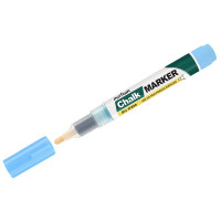 Маркер меловой MUNHWA "Chalk Marker", 3 мм, ГОЛУБОЙ, сухостираемый, для гладких поверхностей, CM-02