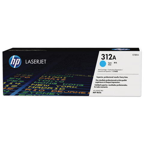 Картридж лазерный HP (CF381A) LaserJet Pro M476dn/476dw/476nw, голубой, оригинальный, ресурс 2700 страниц по низкой цене оптом 