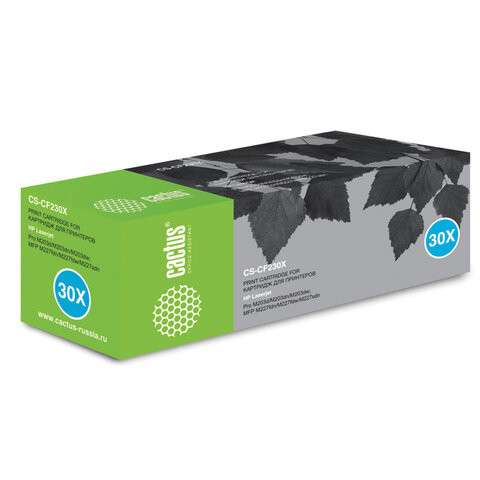 Картридж лазерный CACTUS (CS-CF230X) для HP LaserJetPro M227fdw/M227sdn/M203dn, ресурс 3500 стр. по низкой цене оптом 