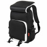 Рюкзак BRAUBERG FUSION универcальный, USB-порт, черный с белыми вставками, 45х31х15см, 271657 по низкой цене оптом 