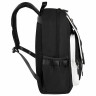 Рюкзак BRAUBERG FUSION универcальный, USB-порт, черный с белыми вставками, 45х31х15см, 271657 по низкой цене оптом 