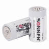 Батарейки КОМПЛЕКТ 2 шт., SONNEN Alkaline, С (LR14, 14А), алкалиновые, блистер, 451090 по низкой цене оптом 