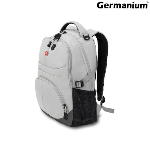 Рюкзак GERMANIUM "S-07" универсальный, уплотненная спинка, облегчённый, светло-серый, 46х32х15 см, 226954 по низкой цене оптом 