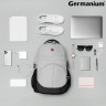 Рюкзак GERMANIUM "S-07" универсальный, уплотненная спинка, облегчённый, светло-серый, 46х32х15 см, 226954 по низкой цене оптом 