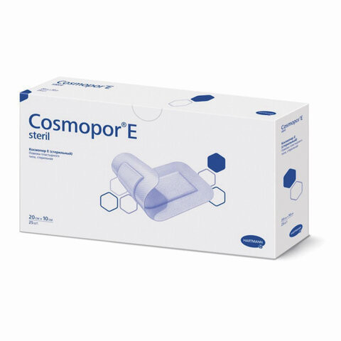 Пластырь-повязка COSMOPOR E STERIL, комплект 25 шт., нетканая основа, 20х10 см, 901022 по низкой цене оптом 
