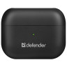 Наушники с микрофоном (гарнитура) DEFENDER TWINS 907, Bluetooth, беспроводные, черные, 63907 по низкой цене оптом 