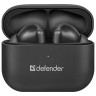 Наушники с микрофоном (гарнитура) DEFENDER TWINS 907, Bluetooth, беспроводные, черные, 63907 по низкой цене оптом 