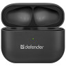 Наушники с микрофоном (гарнитура) DEFENDER TWINS 907, Bluetooth, беспроводные, черные, 63907 по низкой цене оптом 