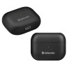 Наушники с микрофоном (гарнитура) DEFENDER TWINS 907, Bluetooth, беспроводные, черные, 63907 по низкой цене оптом 