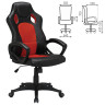 Кресло компьютерное BRABIX "Rider EX-544", экокожа черная/ткань красная, 531583 по низкой цене оптом 
