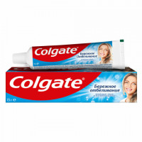 Зубная паста 50мл COLGATE "Бережное отбеливание", с фторидом и кальцием, ш/к 88262, 7891024188262