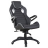 Кресло компьютерное BRABIX "Techno Pro GM-003", экокожа, черное/серое, вставки серые, 531814 по низкой цене оптом 