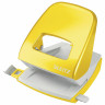 Дырокол металлический LEITZ "New NeXXT WOW", до 30 листов, желтый металлик, блистер, 50082016 по низкой цене оптом 