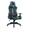 Кресло компьютерное BRABIX "GT Carbon GM-120", две подушки, экокожа, черное/зеленое, 531929 по низкой цене оптом 