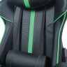 Кресло компьютерное BRABIX "GT Carbon GM-120", две подушки, экокожа, черное/зеленое, 531929 по низкой цене оптом 