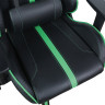 Кресло компьютерное BRABIX "GT Carbon GM-120", две подушки, экокожа, черное/зеленое, 531929 по низкой цене оптом 