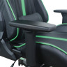 Кресло компьютерное BRABIX "GT Carbon GM-120", две подушки, экокожа, черное/зеленое, 531929 по низкой цене оптом 