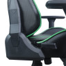 Кресло компьютерное BRABIX "GT Carbon GM-120", две подушки, экокожа, черное/зеленое, 531929 по низкой цене оптом 