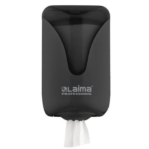 Диспенсер для полотенец с центральной вытяжкой EXTRA LAIMA PROFESSIONAL (M1/M2), черный, ABS-пластик, 609477, 303213 по низкой цене оптом Краснодар, Москва, Уфа, Казань, Барнаул, Владивосток, Хабаровск, Сахалин, Красноярск, Екатеренбург, 