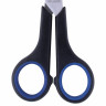 Ножницы BRAUBERG "Soft Grip", 165 мм, черно-синие, резиновые вставки, 3-х сторонняя заточка, 230761 по низкой цене оптом 