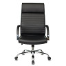 Кресло офисное T-8010N, хром, экокожа, черное, 1365103