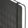 Блокнот А5 138x213мм BRAUBERG Tissage, под кожу, 80л, резинка, клетка, черный, 116601 по низкой цене оптом 
