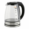 Чайник SCARLETT SC-EK27G36, 1,8 л, 1800 Вт, закрытый нагревательный элемент, стекло, черный по низкой цене оптом Краснодар, Москва, Уфа, Казань, Барнаул, Владивосток, Хабаровск, Сахалин, Красноярск, Екатеренбург, 