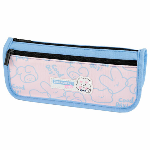 Пенал мягкий BRAUBERG KIDS, 2 отделения, полиэстер, Bunny, 22x10x6 см, 273552 по низкой цене оптом 