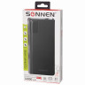 Аккумулятор внешний 16000 mAh SONNEN POWERBANK Q60P БЫСТРАЯ ЗАРЯДКА, 2USB, литий-полимерный, 263032 по низкой цене оптом 