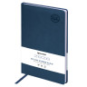Ежедневник датированный 2026 БОЛЬШОЙ ФОРМАТ 210х297мм А4, BRAUBERG Favorite, под кожу, синий, 117241 по низкой цене оптом 